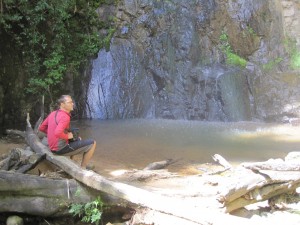 Waterfall just off the track
