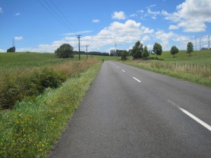 Short diversion on quiet country roads